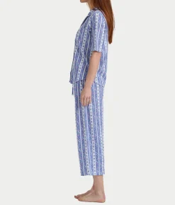 Elbow Sleeve Capri Knit Pajama Set