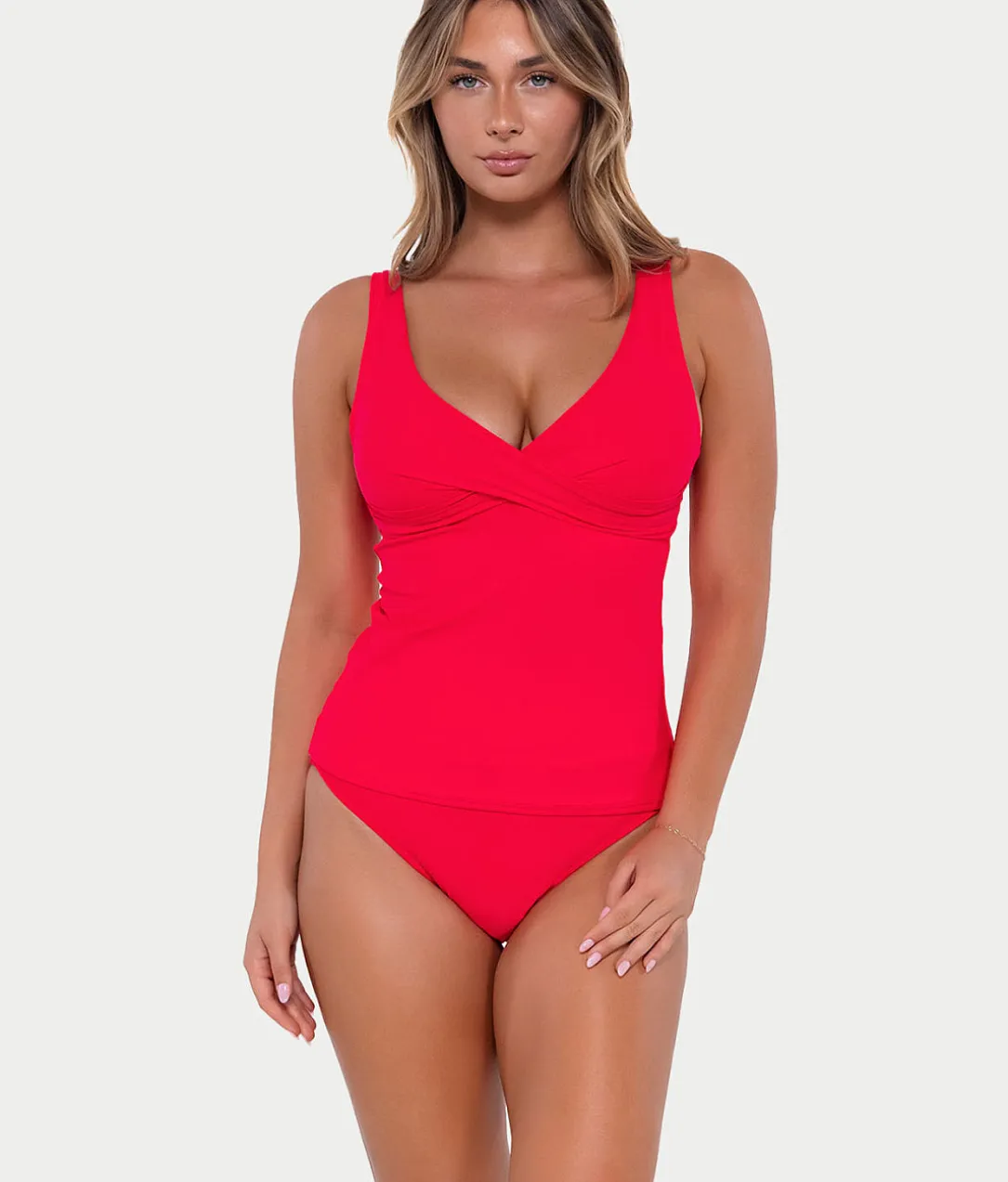 Elsie Underwire Wrap Tankini Top