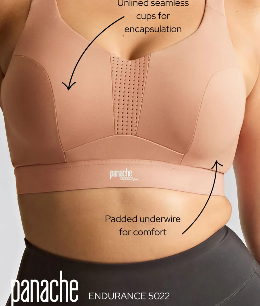Endurance Underwire Unlined Sports Bra