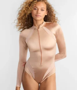 Femme Zip-Front Rashguard One-Piece