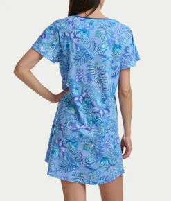 Flutter Sleeve Knit Sleep Shirt