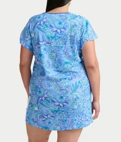 Flutter Sleeve Knit Sleep Shirt