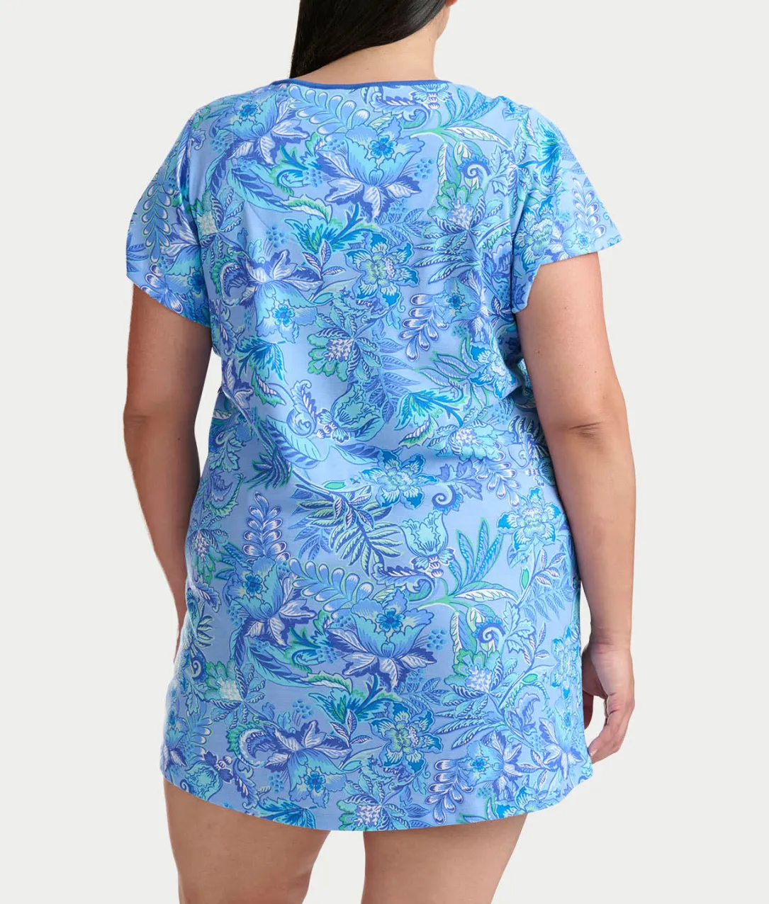 Flutter Sleeve Knit Sleep Shirt
