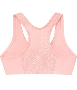 Front-Close Cotton T-Back Wire-Free Comfort Bra