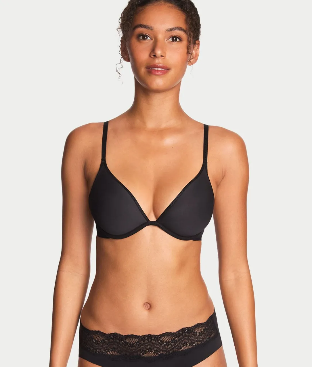 Full Transparency Plunge Spacer T-Shirt Bra