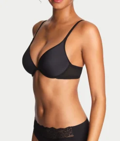 Full Transparency Plunge Spacer T-Shirt Bra