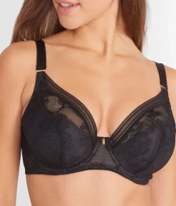 Fusion Lace Padded Plunge Bra
