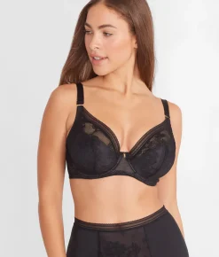 Fusion Lace Padded Plunge Bra