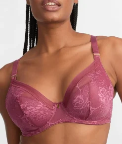Fusion Lace Padded Plunge Bra