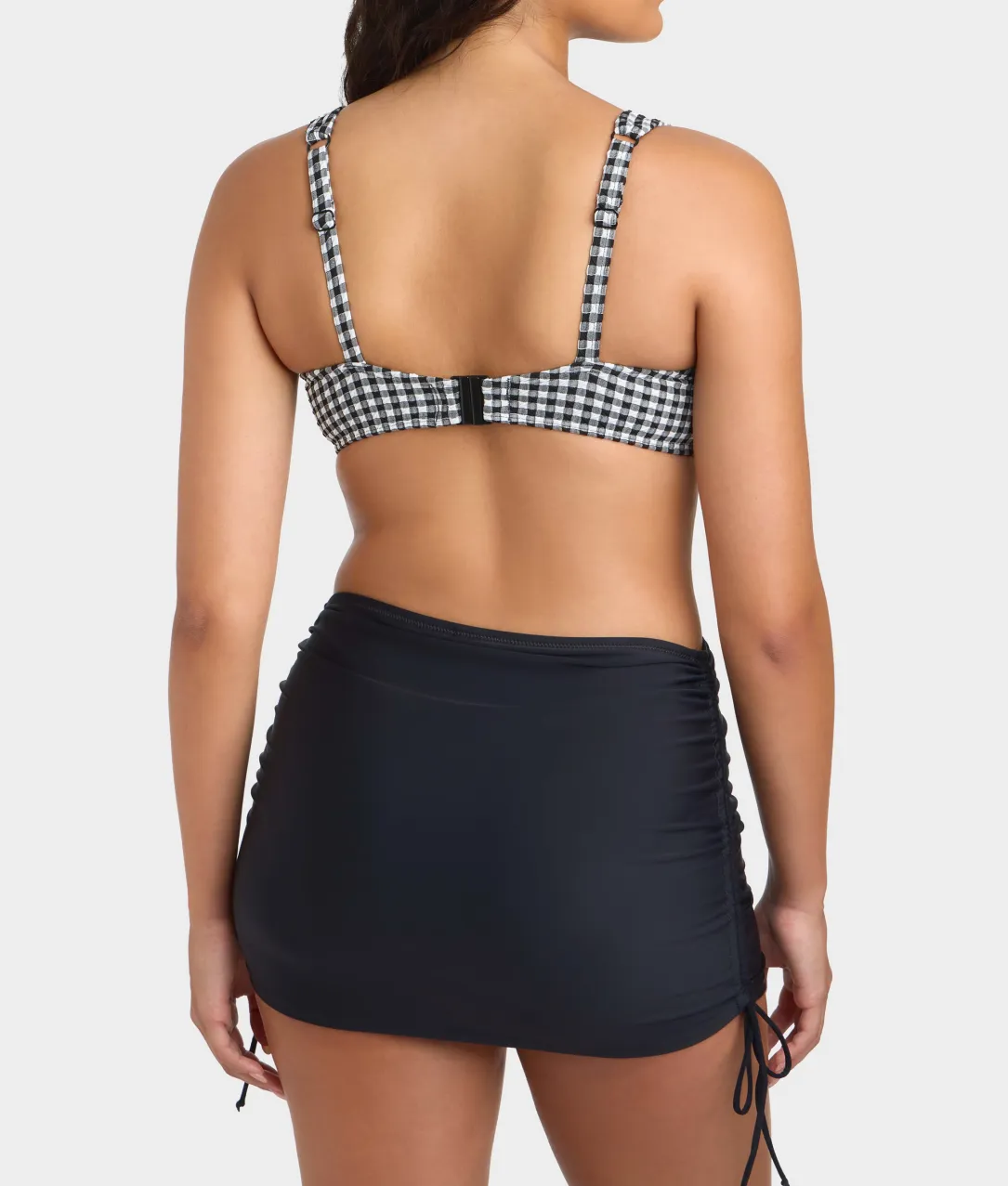 Gingham Olivia Underwire Balcony Bikini Top