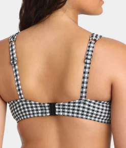 Gingham Olivia Underwire Balcony Bikini Top