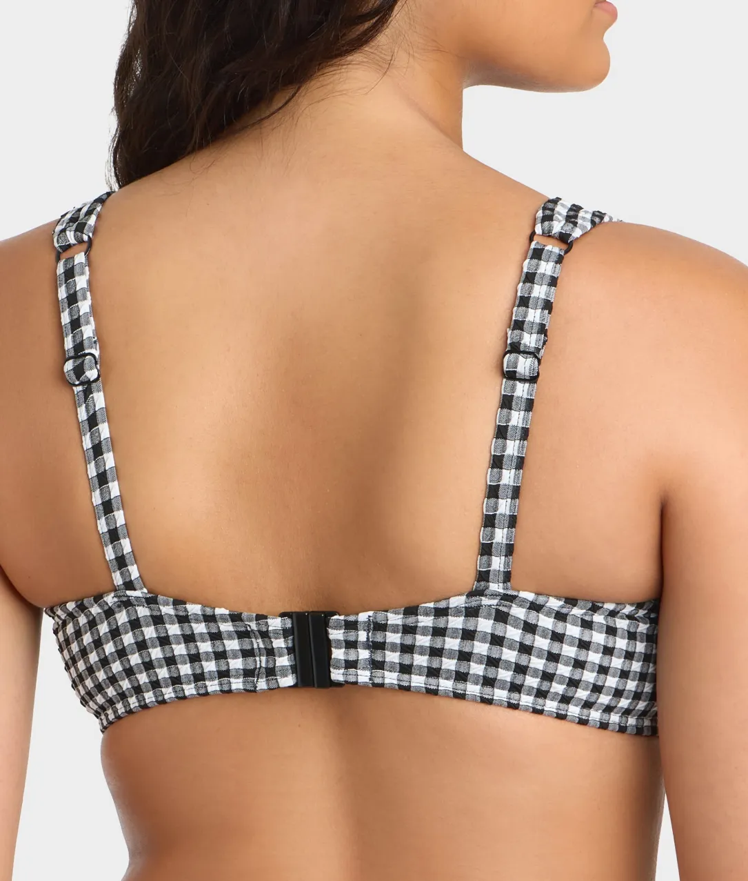 Gingham Olivia Underwire Balcony Bikini Top