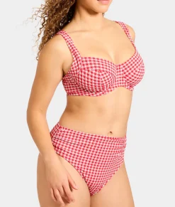 Gingham Olivia Underwire Balcony Bikini Top