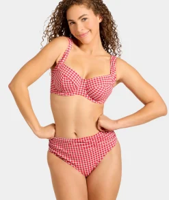 Gingham Olivia Underwire Balcony Bikini Top