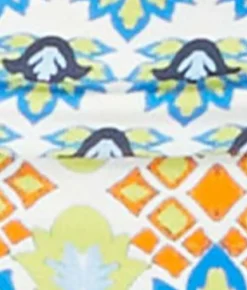 Grecian Tile Verso High-Waist Reversible Bikini Bottom