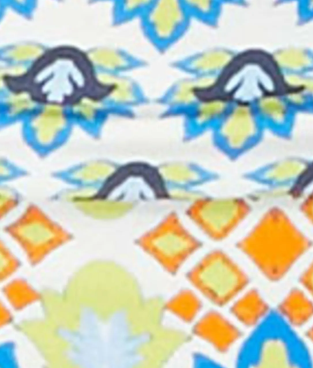 Grecian Tile Verso High-Waist Reversible Bikini Bottom