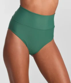 Hannah Fold-Over High-Waist Bikini Bottom