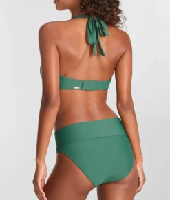 Hannah Fold-Over High-Waist Bikini Bottom