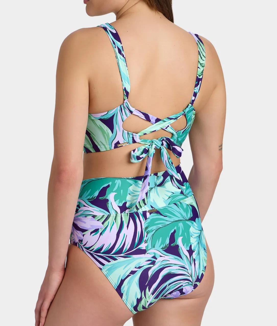 Hannah Fold-Over High-Waist Bikini Bottom