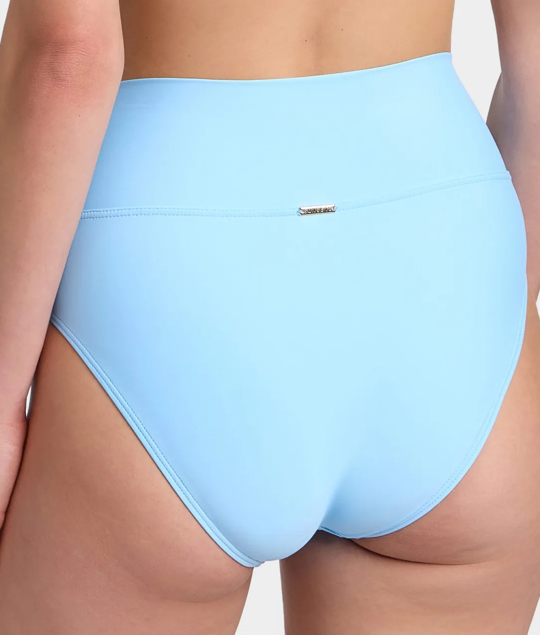Hannah Fold-Over High-Waist Bikini Bottom