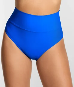 Hannah Fold-Over High-Waist Bikini Bottom