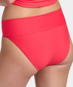 Hannah Fold-Over High-Waist Bikini Bottom