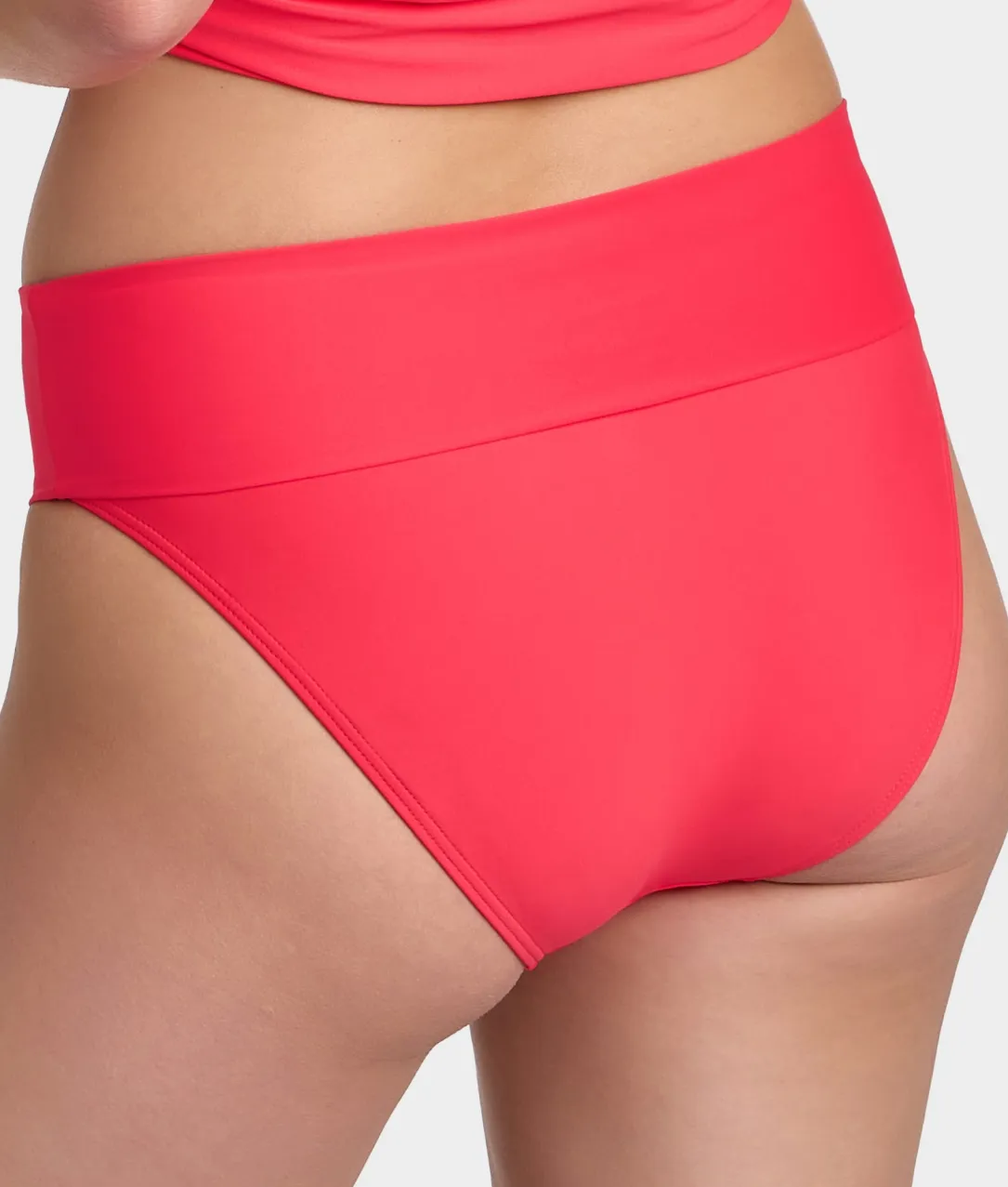 Hannah Fold-Over High-Waist Bikini Bottom