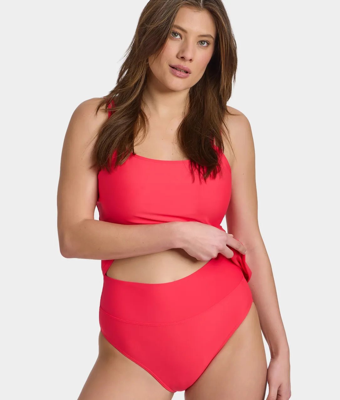 Hannah Fold-Over High-Waist Bikini Bottom