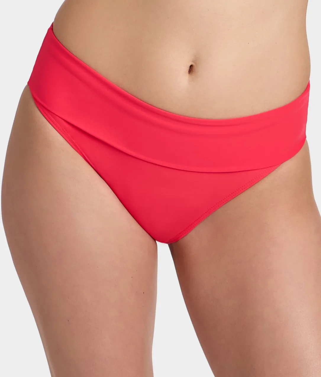 Hannah Fold-Over High-Waist Bikini Bottom