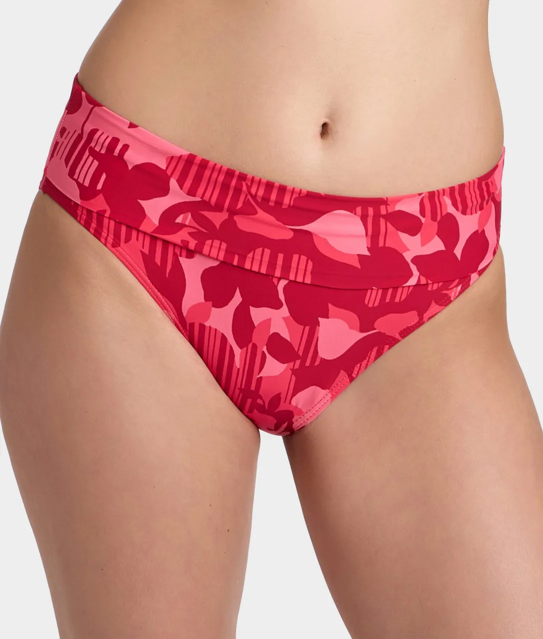 Hannah Fold-Over High-Waist Bikini Bottom