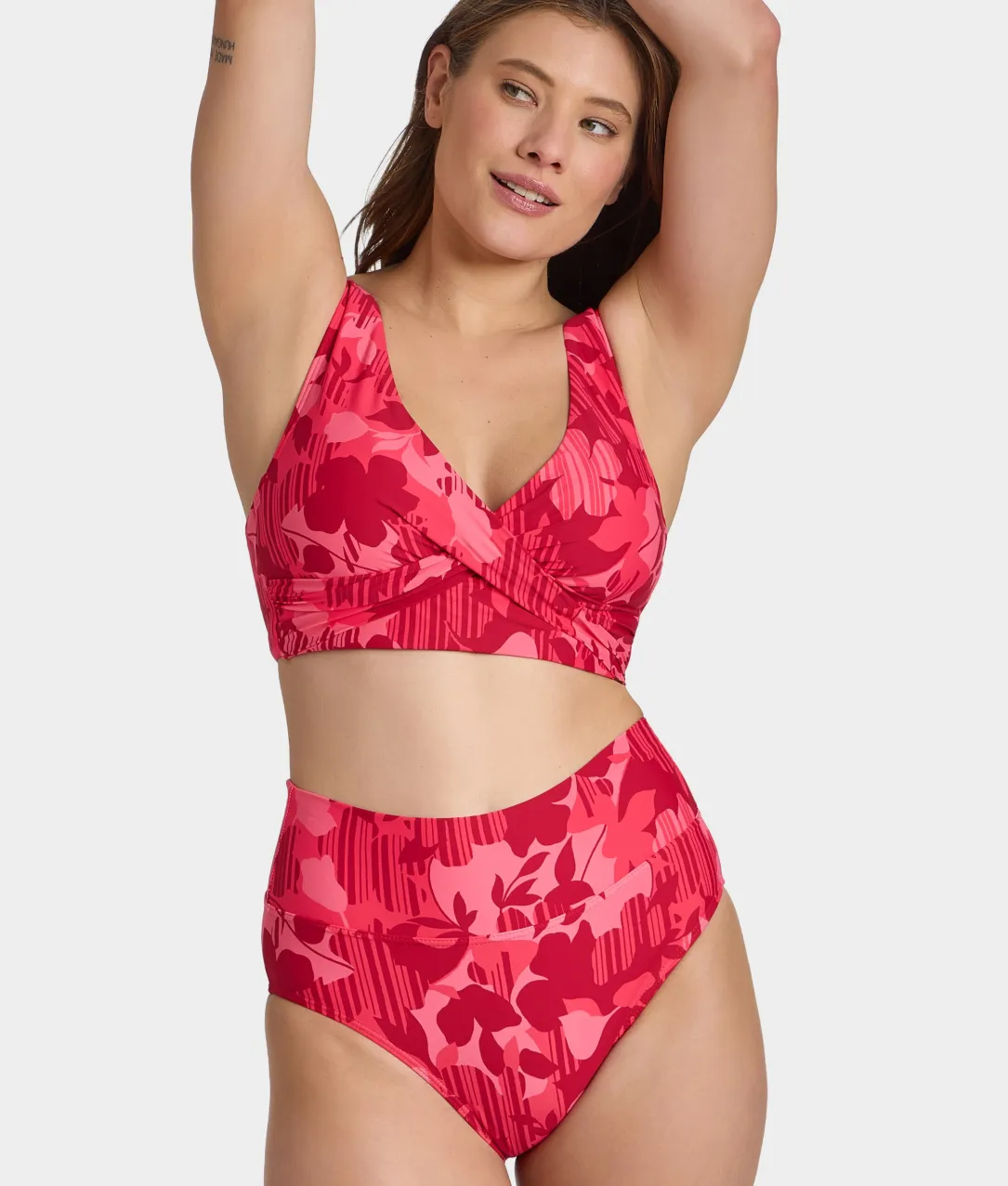 Hannah Fold-Over High-Waist Bikini Bottom