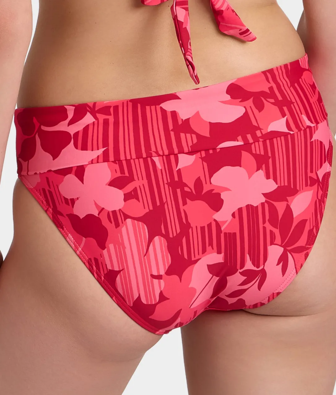 Hannah Fold-Over High-Waist Bikini Bottom