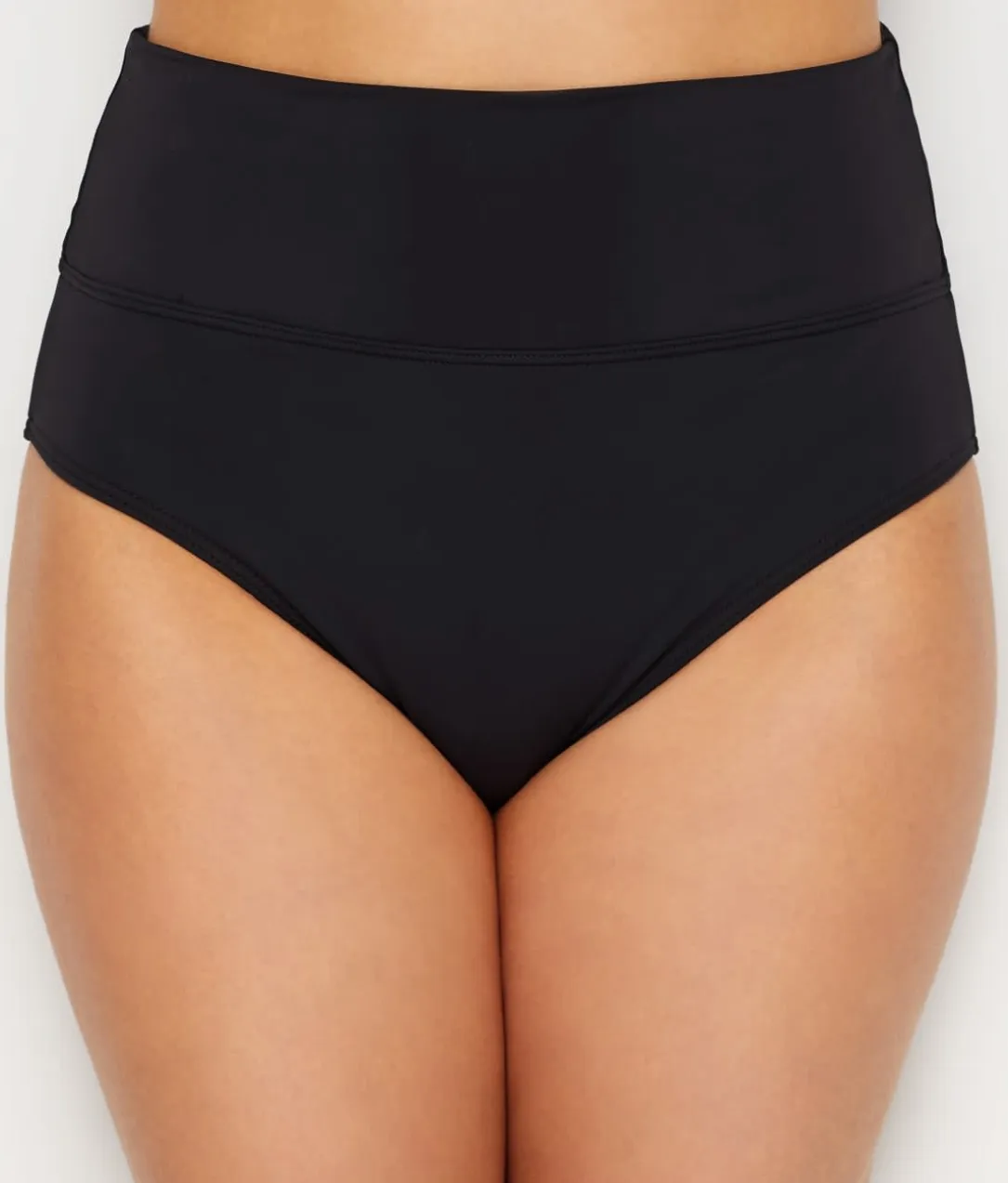 Hannah Fold-Over High-Waist Bikini Bottom