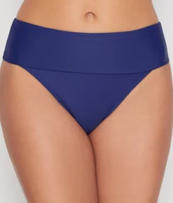 Hannah Fold-Over High-Waist Bikini Bottom