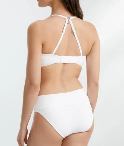 Hannah Fold-Over High-Waist Bikini Bottom