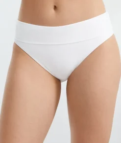 Hannah Fold-Over High-Waist Bikini Bottom