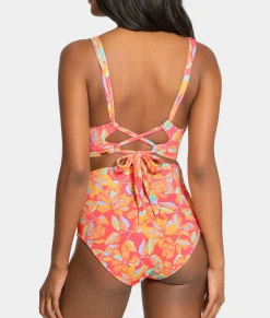 Hannah Fold-Over High-Waist Bikini Bottom