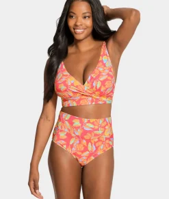 Hannah Fold-Over High-Waist Bikini Bottom