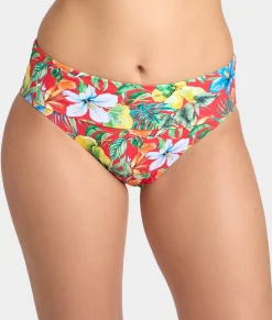 Hannah Fold-Over High-Waist Bikini Bottom