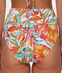 Hannah Fold-Over High-Waist Bikini Bottom