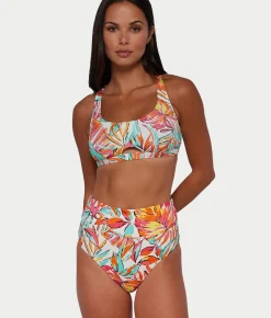 Hannah Fold-Over High-Waist Bikini Bottom
