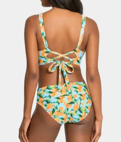 Hannah Fold-Over High-Waist Bikini Bottom