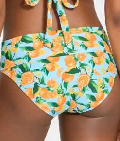 Hannah Fold-Over High-Waist Bikini Bottom