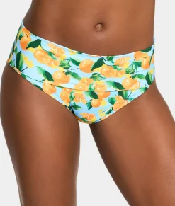 Hannah Fold-Over High-Waist Bikini Bottom