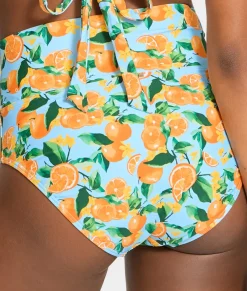 Hannah Fold-Over High-Waist Bikini Bottom