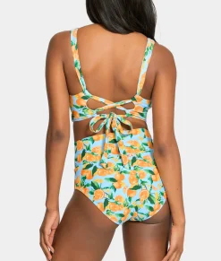 Hannah Fold-Over High-Waist Bikini Bottom