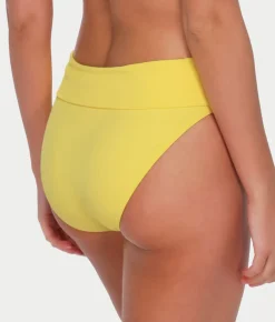 Hannah Fold-Over High-Waist Bikini Bottom