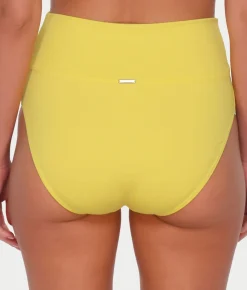 Hannah Fold-Over High-Waist Bikini Bottom
