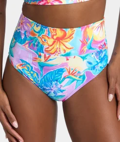 Hannah Fold-Over High-Waist Bikini Bottom