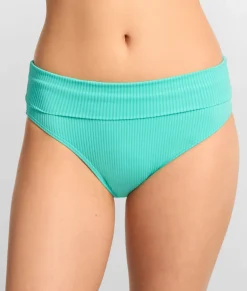 Hannah Fold-Over High-Waist Bikini Bottom